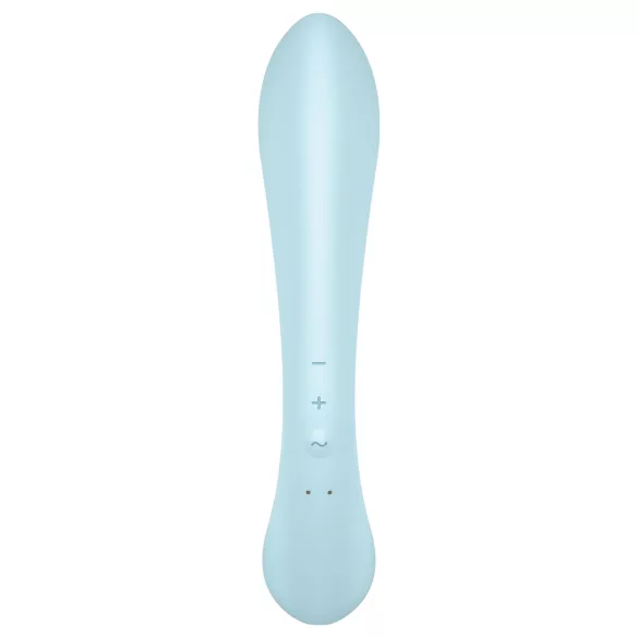 Satisfyer Triple Oh - Rechargeable Clitoral Vibrator with Arm (Blue)