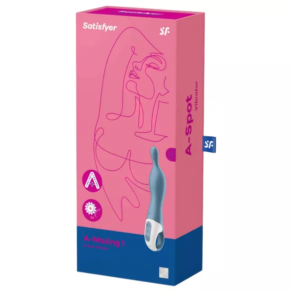 Satisfyer A-Mazing 1 - rechargeable A‑spot vibrator (blue)