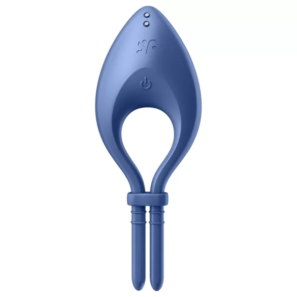 Satisfyer Bullseye - App-controlled vibrating penis ring for men (blue)