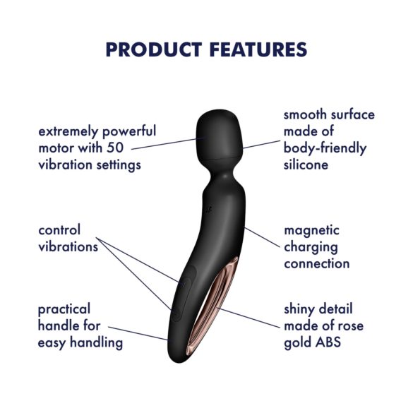 Satisfyer Wand-erland - Massaging Vibrator (Black)