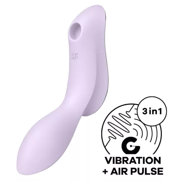 Satisfyer Curvy Trinity 2 - 2‑in‑1 air‑pulse vibrator (purple)