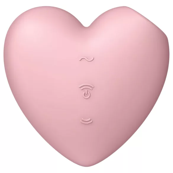 Satisfyer Cutie Heart - Pink Rechargeable Air-Pulse Clitoral Vibrator