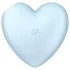 Satisfyer Cutie Heart - Rechargeable Air-Pulse Clitoral Vibrator (Blue)