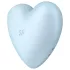 Satisfyer Cutie Heart - Rechargeable Air-Pulse Clitoral Vibrator (Blue)