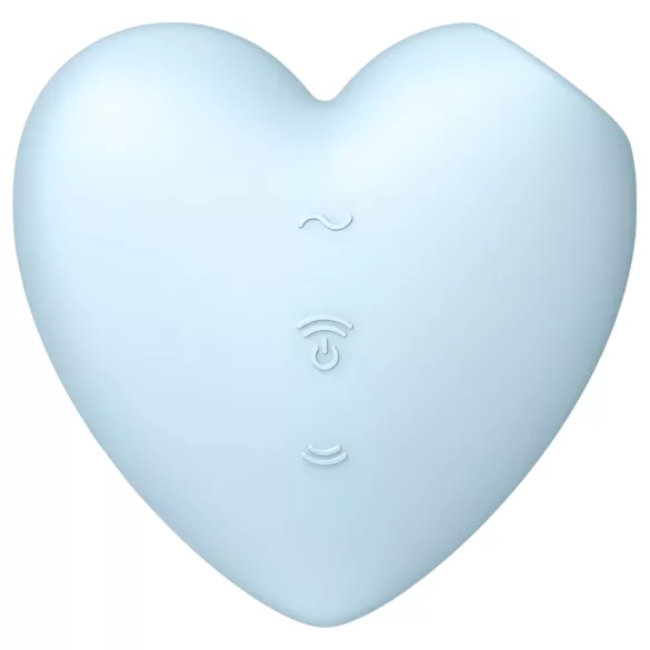 Satisfyer Cutie Heart - Rechargeable Air-Pulse Clitoral Vibrator (Blue)