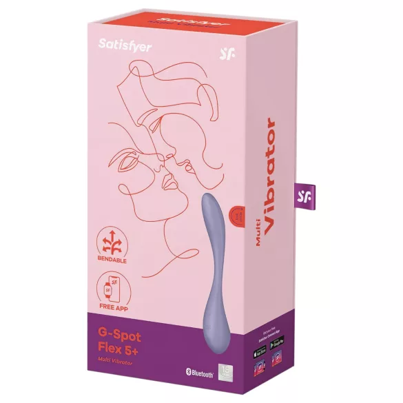 Satisfyer G-Spot Flex 5 - App-controlled G-spot vibrator (purple)