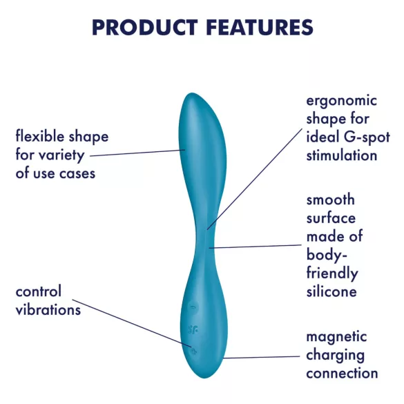 Satisfyer G-Spot Flex 1 - rechargeable, waterproof G-spot vibrator (green)