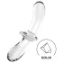 Satisfyer Double Crystal - Double-Ended Glass Dildo (Clear)