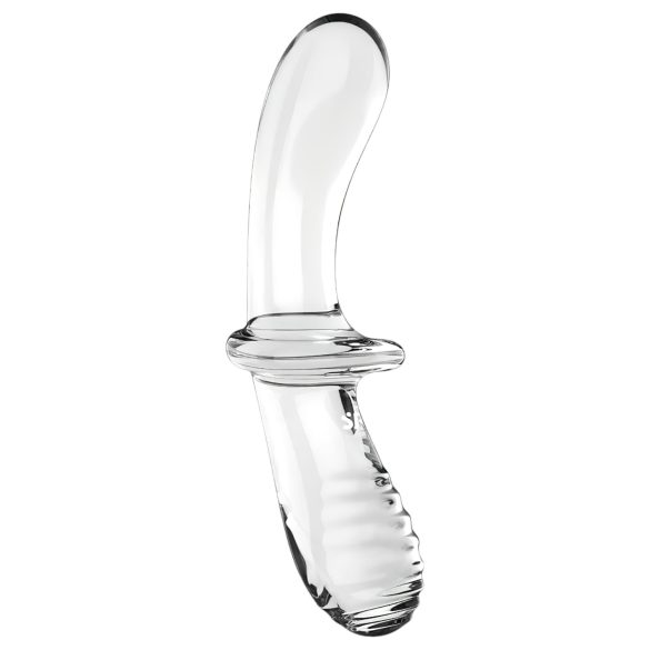 Satisfyer Double Crystal - Double-Ended Glass Dildo (Clear)