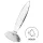 Satisfyer Sparkling Crystal - Ribbed Glass Dildo (Clear)