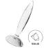 Satisfyer Sparkling Crystal - Ribbed Glass Dildo (Clear)