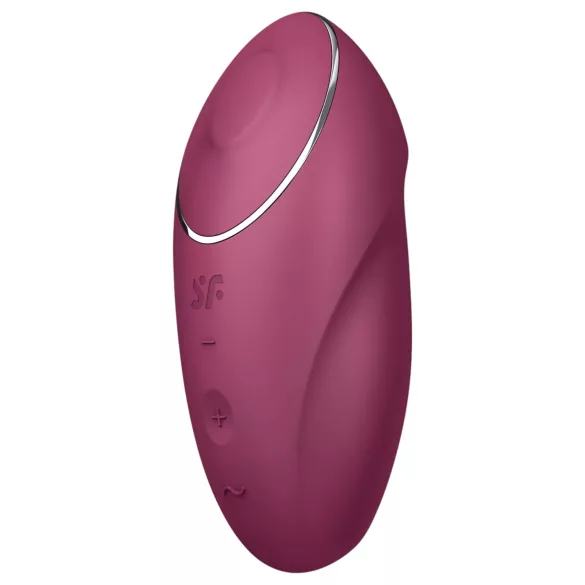 Satisfyer Tap & Climax 1 - 2-in-1 Vibrator & Clitoral Stimulator (Red)