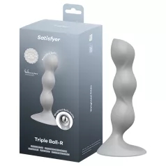 Satisfyer Triple Ball-R - Beaded Dildo (Gray)