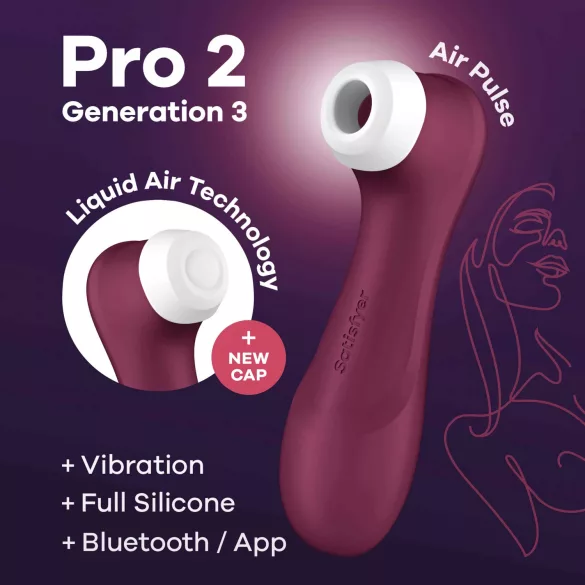 Satisfyer Pro 2 Gen3 - Smart Air-Pulse Clitoral Stimulator (Red)