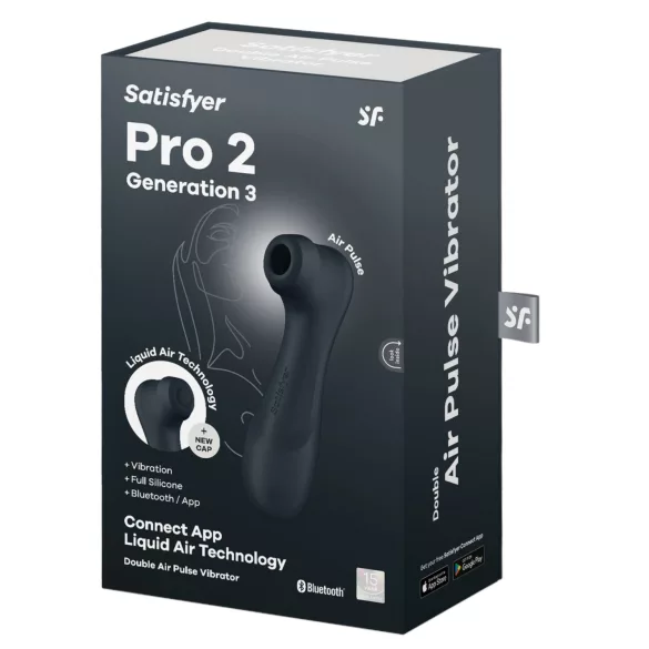 Satisfyer Pro2 Gen3 - App-controlled air pulse clitoral stimulator (dark grey)
