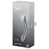 Satisfyer Pure Gravity 1 - Ribbed Steel Dildo (Silver)