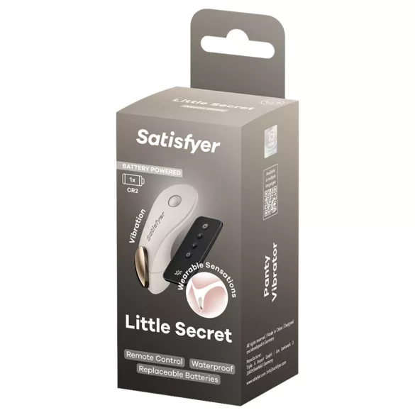 Satisfyer Little Secret - wearable panty vibrator (white)