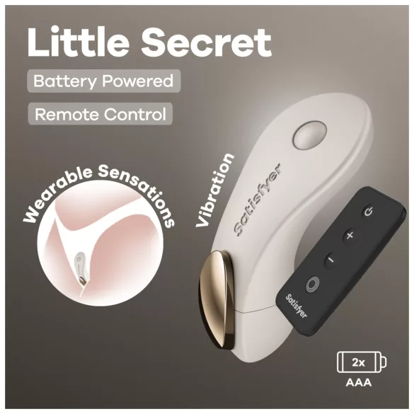 Satisfyer Little Secret - wearable panty vibrator (white)