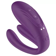   Mrow - Rechargeable, Waterproof 3-Motor Couples Vibrator (Purple)