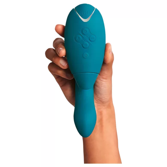 Womanizer DUO 2 - clitoral suction rabbit vibrator (Petrol)