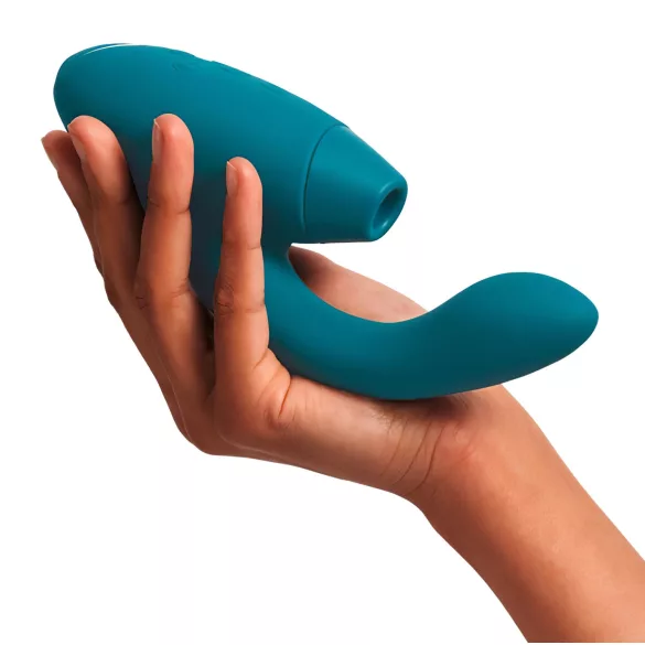 Womanizer DUO 2 - clitoral suction rabbit vibrator (Petrol)