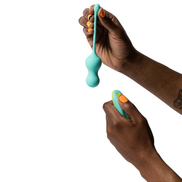 ROMP Cello - Vibrating Pleasure Balls with Remote (Green)