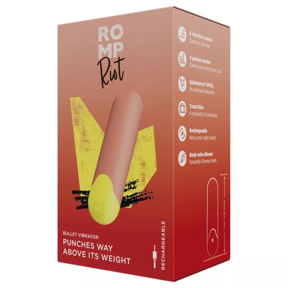 ROMP Riot - Mini Vibrator (Orange)