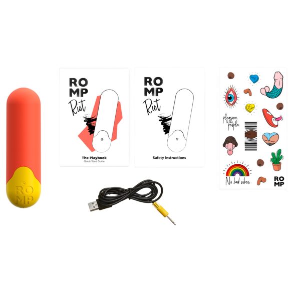 ROMP Riot - Mini Vibrator (Orange)