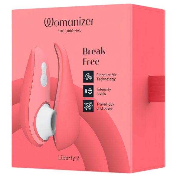 Womanizer Liberty 2 - Rechargeable Air-Wave Clitoral Stimulator (Pink)