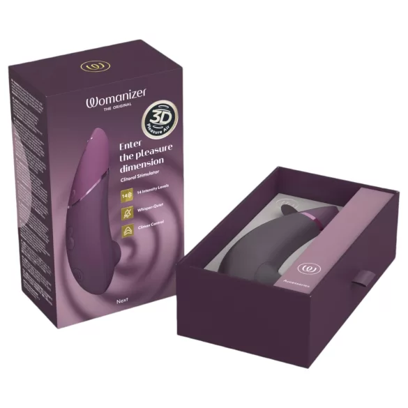 Womanizer Next - Rechargeable Air-Pulse Clitoral Stimulator (Purple)