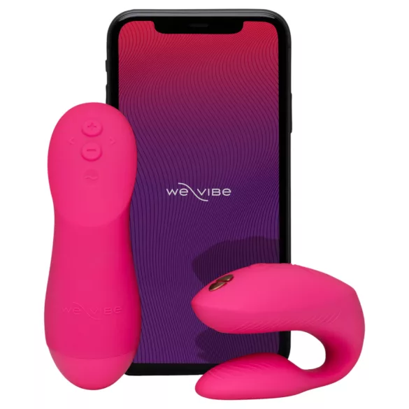 We-Vibe Chorus Pro - App- and remote-controlled couples vibrator (pink)