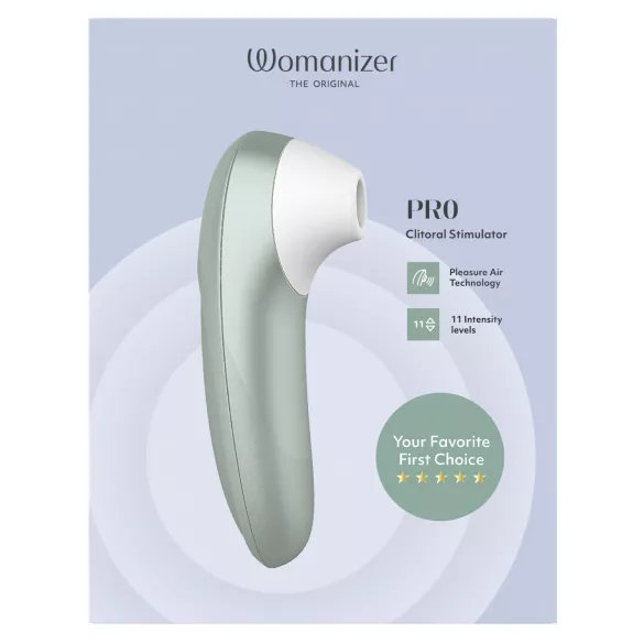 Womanizer Pro - air‑pulse clitoral stimulator (green)