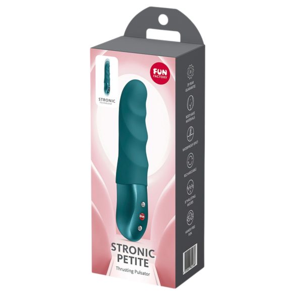 Fun Factory Stronic Petite - ribbed vibrator (green)