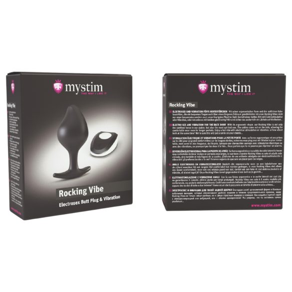 Mystim Rocking Vibe - Electro Anal Vibrator (Black)