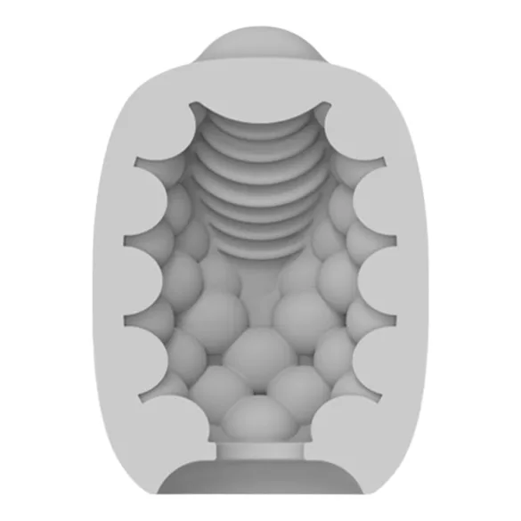 VIBEGGS Blow Misty - vibrating egg masturbator (white)
