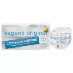   Sagami Original 0.02 - Extra Lubricated Condom - 55mm (12 pack)