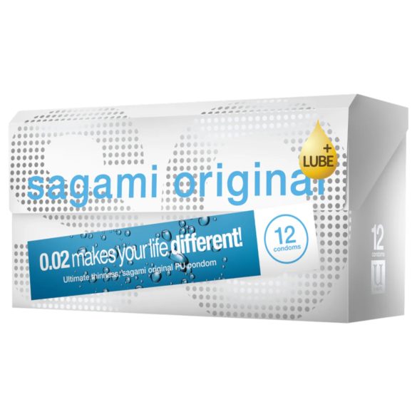 Sagami Original 0.02 - Extra Lubricated Condom - 55mm (12 pack)