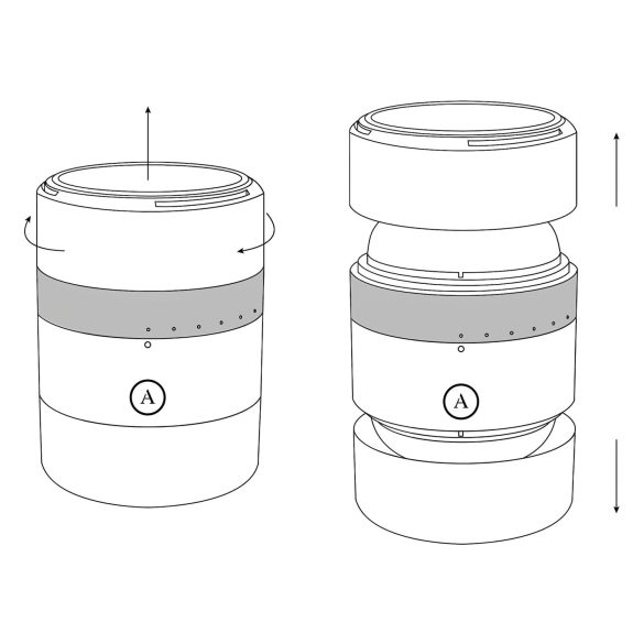 Arcwave Voy - Squeezing Rotating Masturbator for Men (Black)