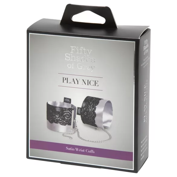 Fifty Shades of Grey - Satin Handcuffs (Silver)