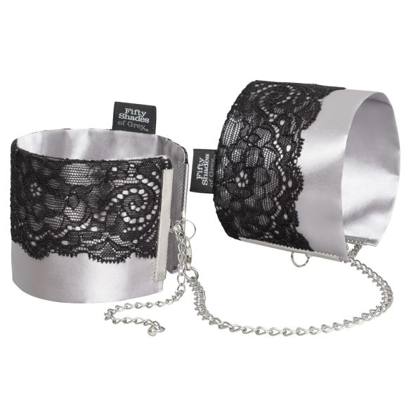 Fifty Shades of Grey - Satin Handcuffs (Silver)