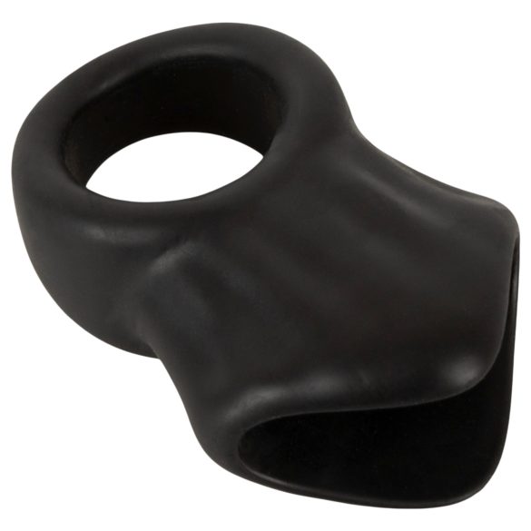 Erecto - Black Penis Ring with Ball Stretcher