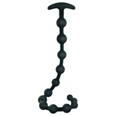 Black Velvet - Beaded Anal Dildo (Black)