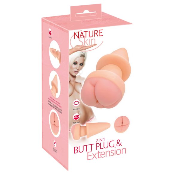 Nature Skin - Anal Plug & Penis Sleeve (Natural)