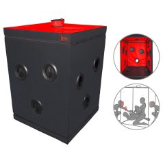 Secretdome - BDSM Intim Play Cabin with Openings (Black)