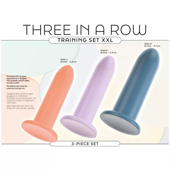 You2Toys - Three in a Row - dildo training set - set of 3 (multicoloured)