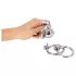 fetish collection - mini penis cage with 3 interchangeable testicle rings (silver)