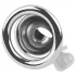 fetish collection - mini penis cage with 3 interchangeable testicle rings (silver)