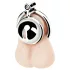 fetish collection - mini penis cage with 3 interchangeable testicle rings (silver)