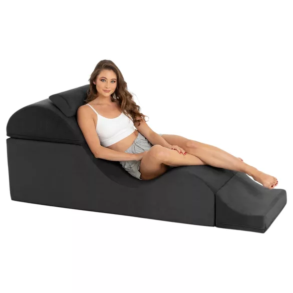 Liberator Aria Flip Chaise - adjustable sex furniture (black)