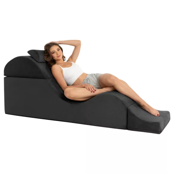 Liberator Aria Flip Chaise - adjustable sex furniture (black)